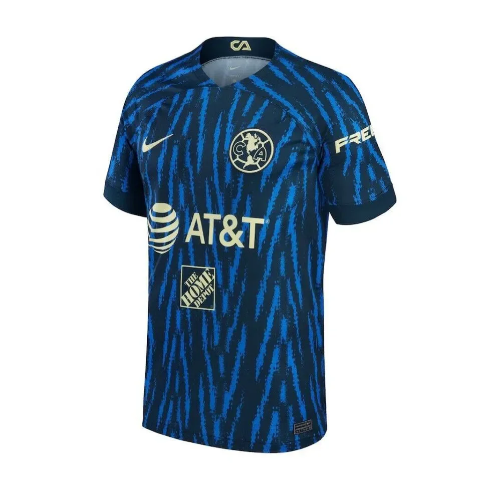 Club America Nike 2022/23 Away Breathe Stadium Jersey Blue Liga MX Men's‎ Size M